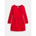 thumbnail image 1 of Wonder Nation Girls' Shimmer Knit Dress with Long Sleeves, Sizes 4-18 & Plus, 1 of 3