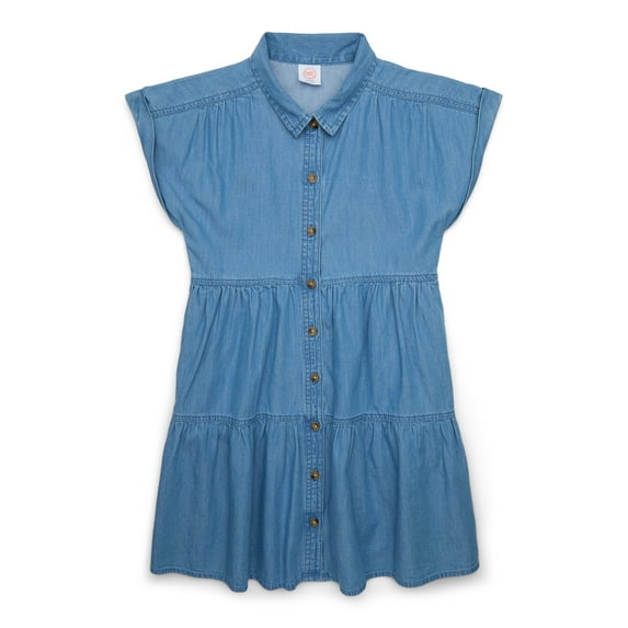 Wonder Nation Girls Shirt Dress, Sizes 4-18 & Plus