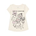 thumbnail image 1 of Wonder Nation Girls Short Sleeve Dogs T-Shirt, Sizes 4-18 & Plus, 1 of 3