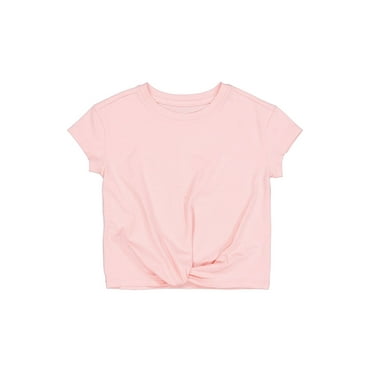 Wonder Nation Girls Short Sleeve Jersey Top, Sizes 4-18 & Plus