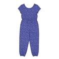 thumbnail image 1 of Wonder Nation Girls Knit Cargo Jumpsuit with Short Sleeves, Sizes 4-18 & Plus, 1 of 5