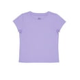 thumbnail image 1 of Wonder Nation Girls Kid Tough Tee with Short Sleeves, Sizes 4-18 & Plus, 1 of 4
