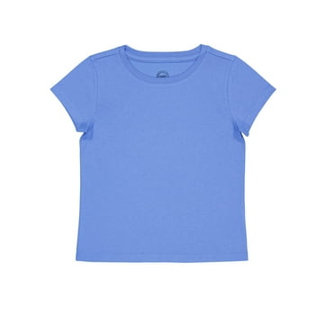 Wonder Nation Girls Kid Tough Tee with Short Sleeves, Sizes 4-18 & Plus