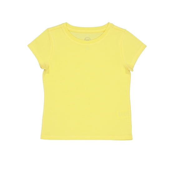 Wonder Nation Girls Kid Tough Tee with Short Sleeves, Sizes 4-18 & Plus