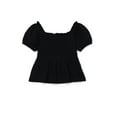 thumbnail image 1 of Wonder Nation Girls Smocked Puff Sleeve Top, Sizes 4-18 & Plus, 1 of 3