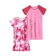 thumbnail image 1 of Wonder Nation Girls Short Sleeve Nightgown, 2-Pack, Size 4-18 & Plus, 1 of 5