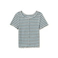 thumbnail image 1 of Wonder Nation Girls Short Sleeve Ribbed Top, Sizes 4-18 & Plus, 1 of 3