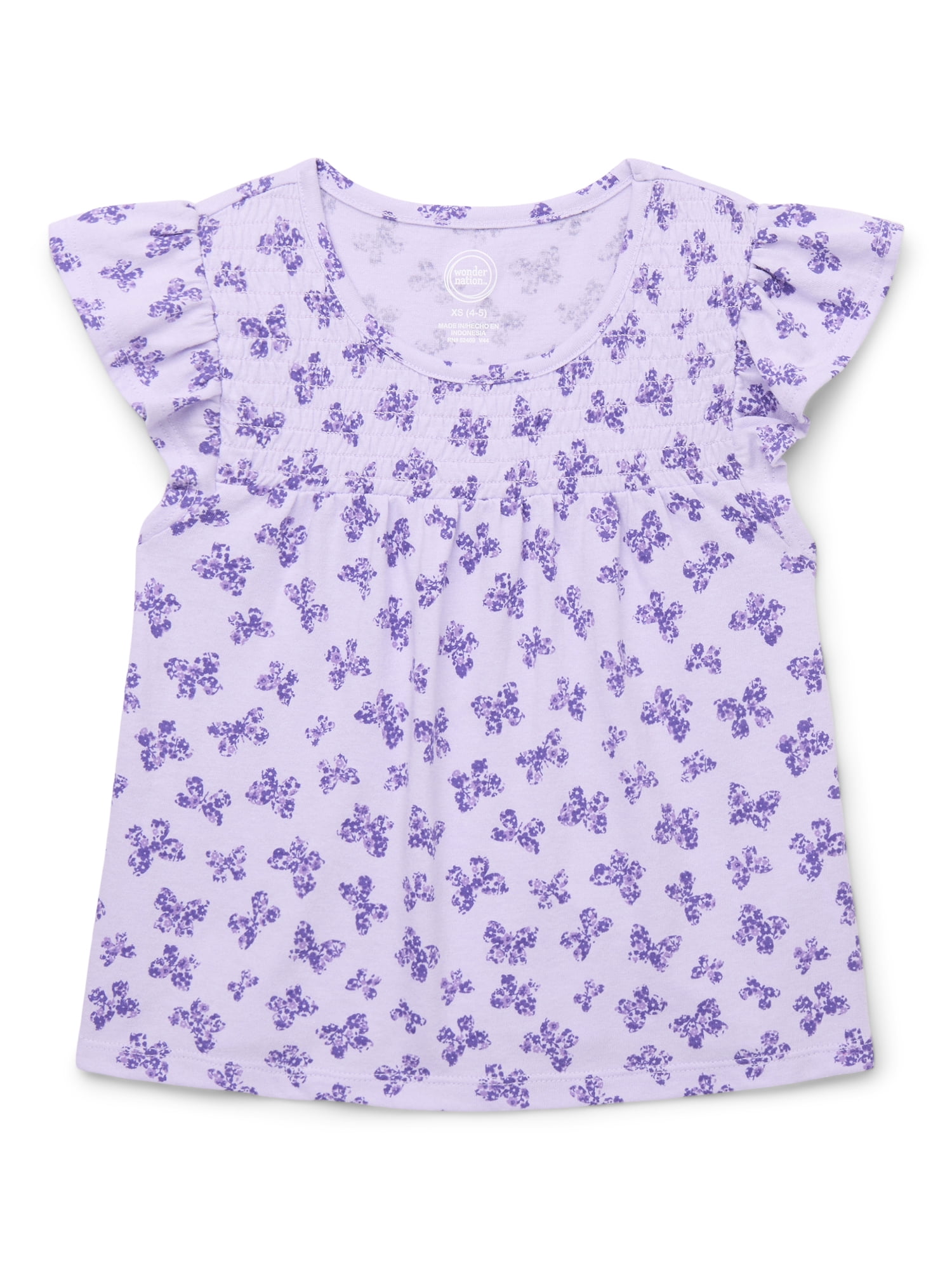 Girls Short-Sleeved Ruffled Top main image 0