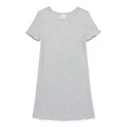 Wonder Nation Girls Short Sleeve T-Shirt Dress, Sizes 4-18 & Plus