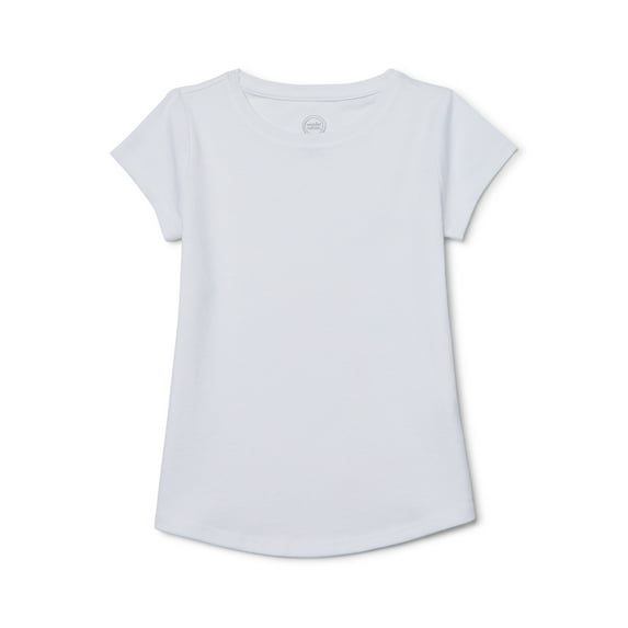 Wonder Nation Girls Short Sleeve Tough T-Shirt, Sizes 4-18 & Plus