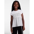 thumbnail image 1 of Wonder Nation Girls Layered Top with Short Sleeves, Sizes 4-18 & Plus, 1 of 6