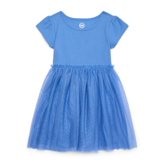 Wonder Nation Girls Short Sleeve Tutu Dress, Sizes 4-18 & Plus