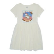 Wonder Nation Girls Short Sleeve Tutu Dress, Sizes 4-18 & Plus