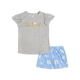 thumbnail image 1 of Wonder Nation Girls Short Sleeve and Short Pajamas Set, 2-Piece, Sizes 4-18 & Plus, 1 of 2
