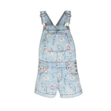 Wonder Nation Girls Denim Shortall, Sizes 4-18