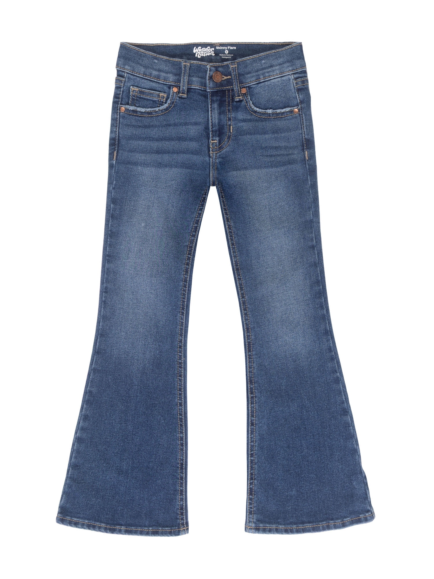 Wonder Nation Girls Skinny Flare Jean, Sizes 5-18