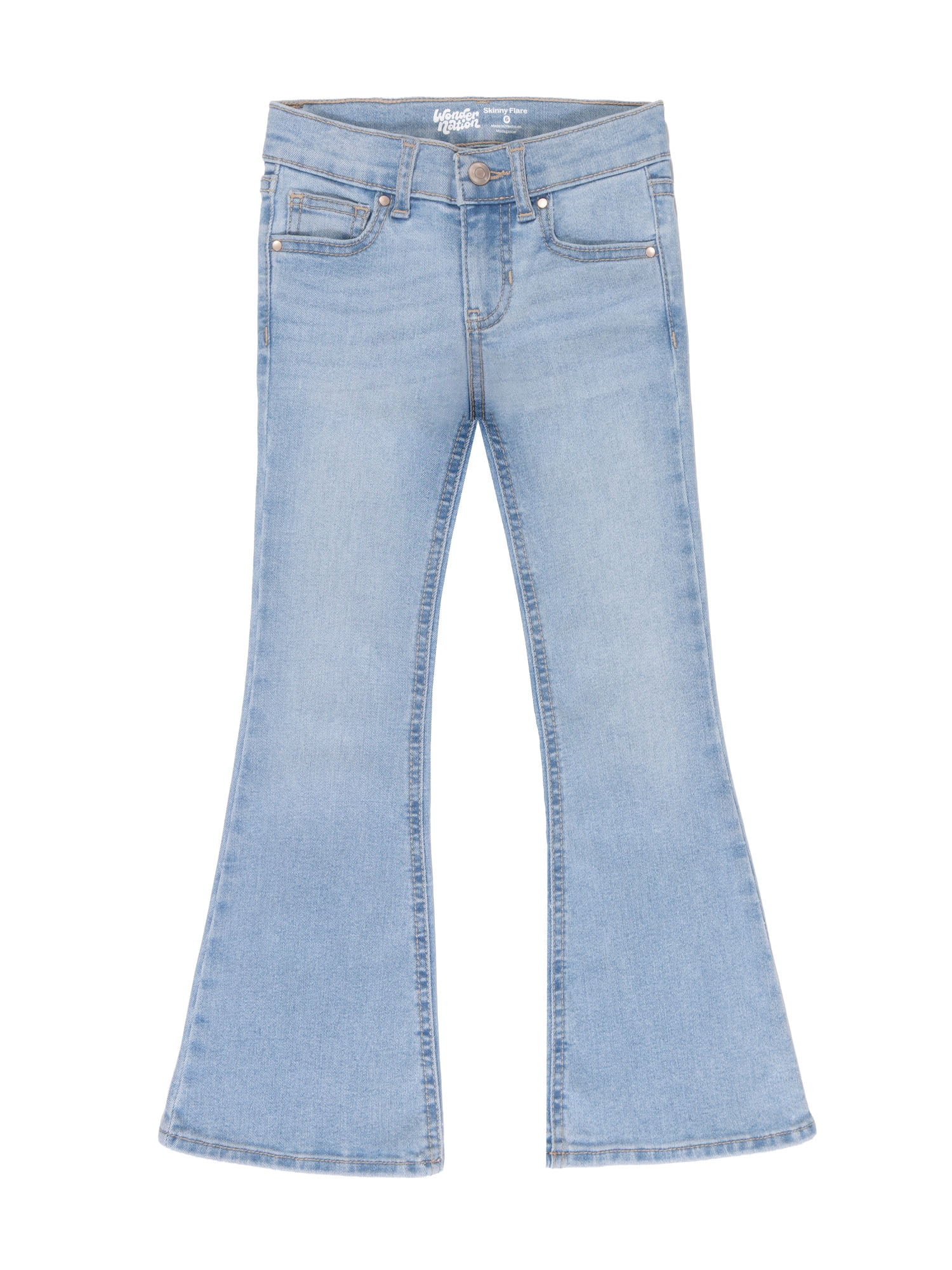 Wonder Nation Girls Skinny Flare Jean, Sizes 5-18