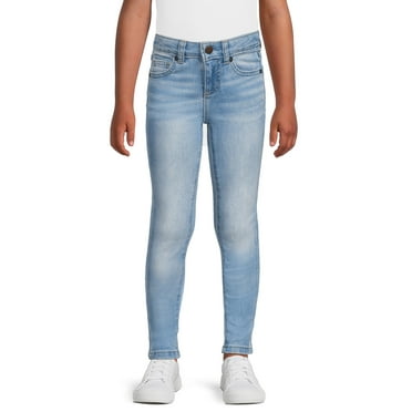 Wonder Nation Girls Skinny Mid Rise Jean, Sizes 5-18 & Plus