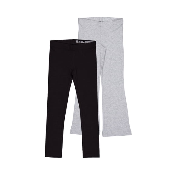Wonder Nation Girls Skinny and Flare Legging, 2-Pack, Sizes 4-18 & Plus