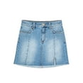 thumbnail image 1 of Wonder Nation Girls Slit Hem Denim Skirt, Sizes 4-18 & Plus, 1 of 2