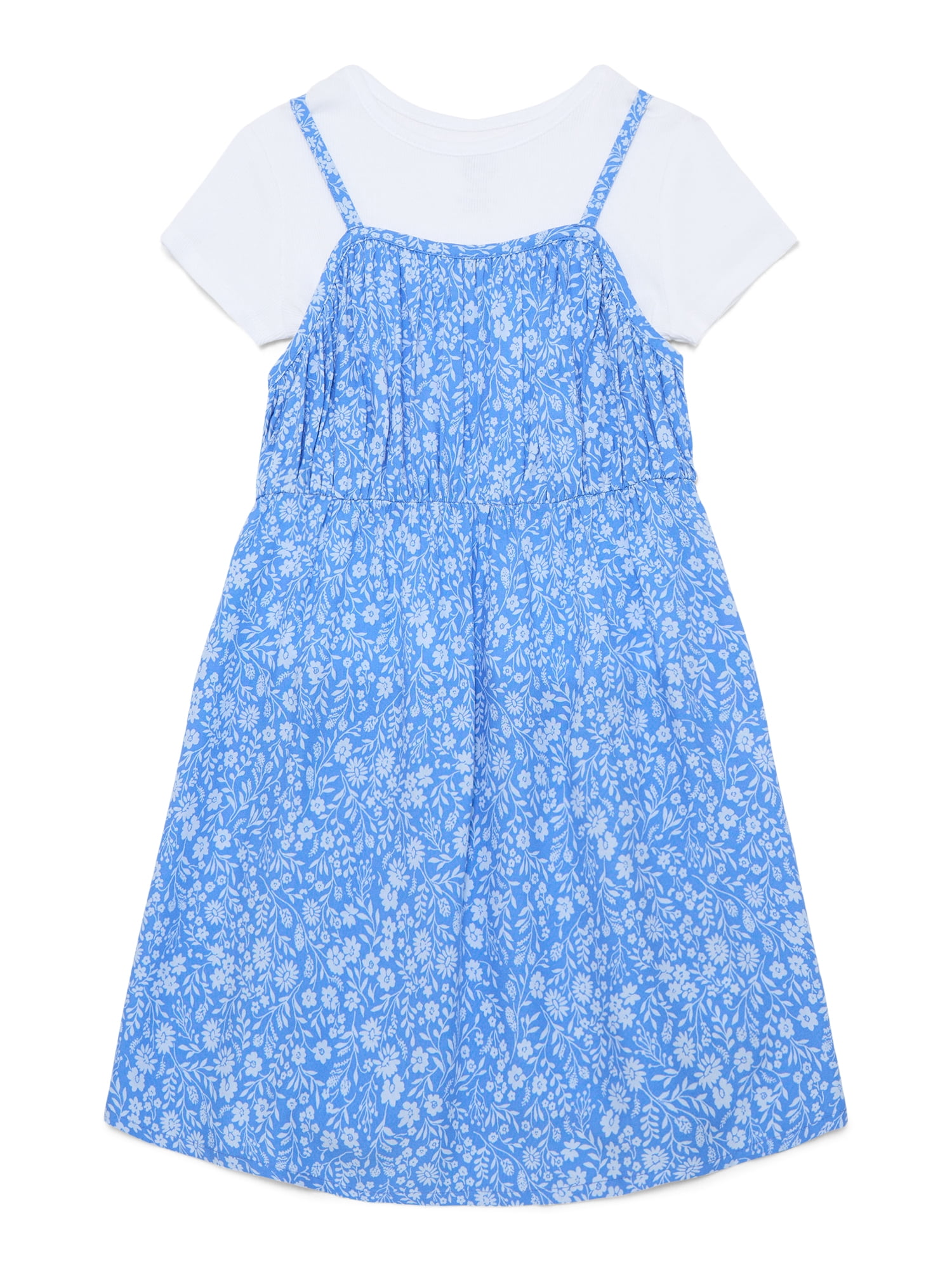 Wonder Nation Girls Cami Dress and Short Sleeve Tee, Sizes 4-18 & Plus