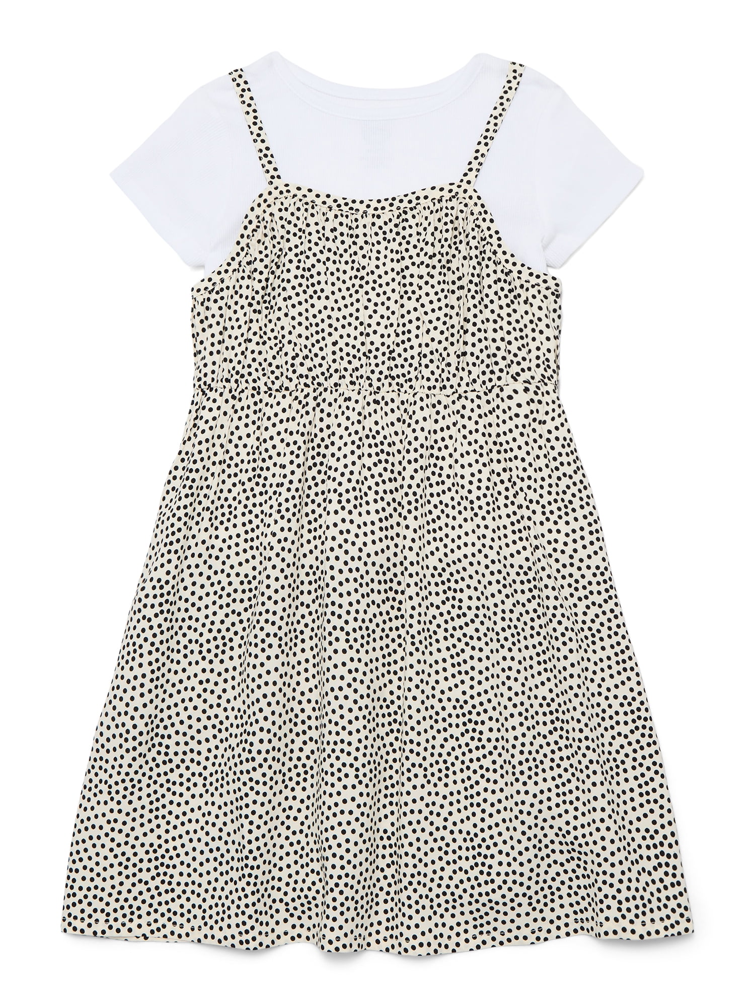 Wonder Nation Girls Cami Dress and Short Sleeve Tee, Sizes 4-18 & Plus