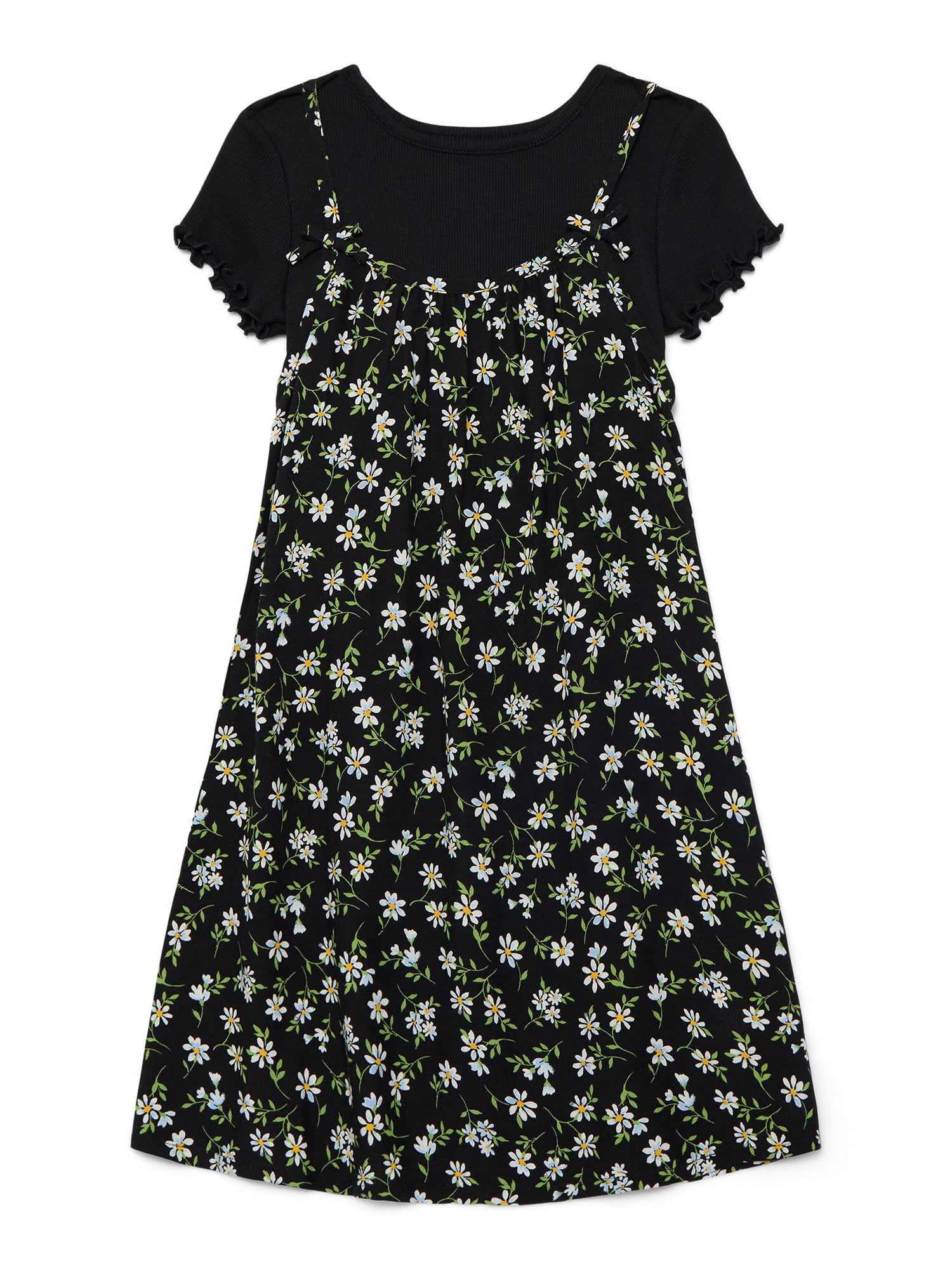 Wonder Nation Girls Cami Dress and Short Sleeve Tee, Sizes 4-18 & Plus