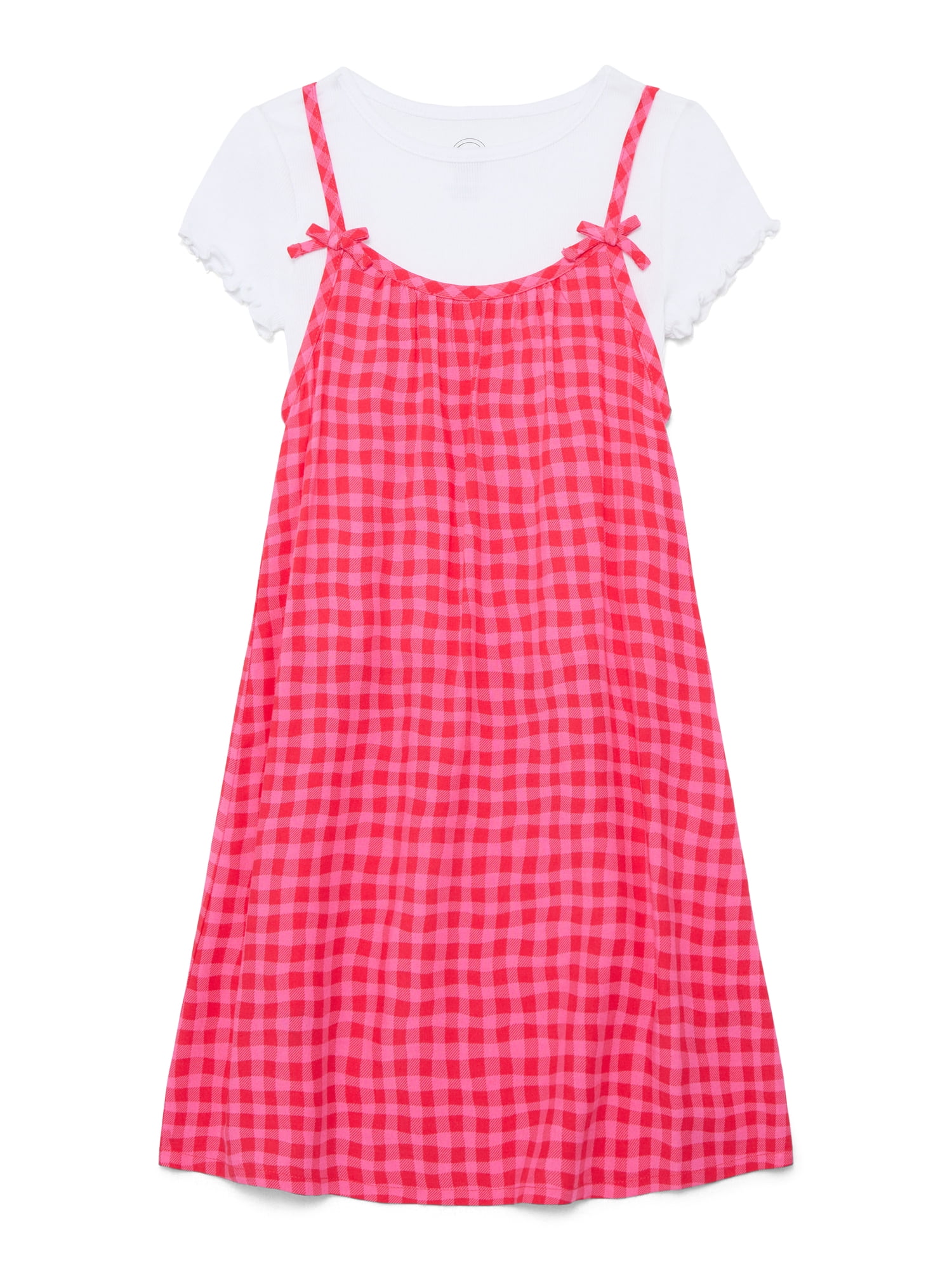 Wonder Nation Girls Cami Dress and Short Sleeve Tee, Sizes 4-18 & Plus