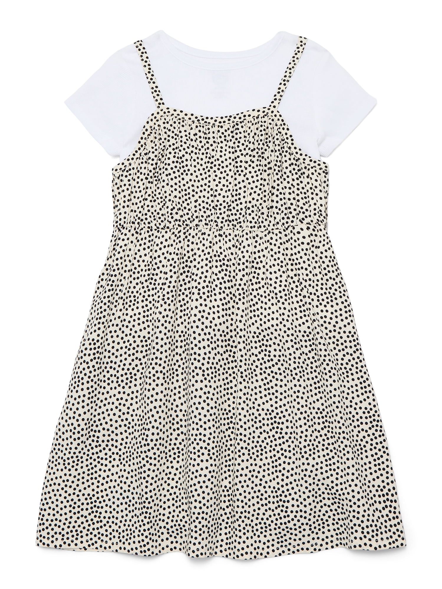Wonder Nation Girls Cami Dress and Short Sleeve Tee, Sizes 4-18 & Plus