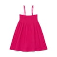 thumbnail image 1 of Wonder Nation Girls Smocked Spaghetti Strap Mini Dress Coverup, Sizes 4-18, 1 of 3