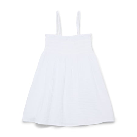 Wonder Nation Girls Smocked Spaghetti Strap Mini Dress Coverup, Sizes 4-18