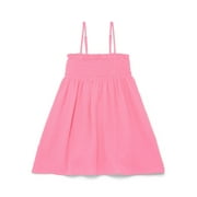 Girls Smocked Spaghetti Strap Mini Dress Coverup, Sizes 4-18