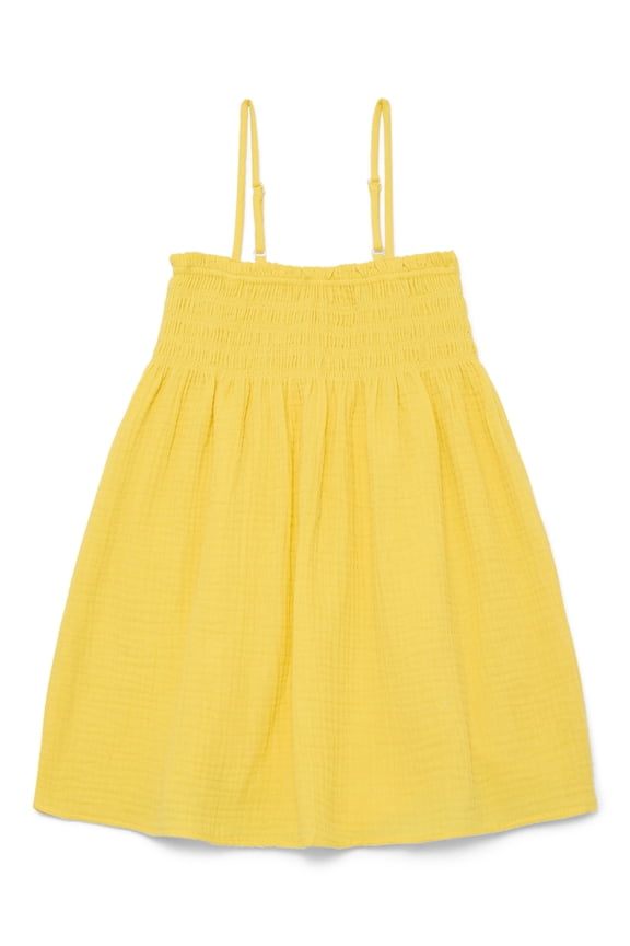 Girls Smocked Spaghetti Strap Mini Dress Coverup, Sizes 4-18