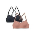 thumbnail image 1 of Wonder Nation Girls Soft & Smooth Padded Scoop Bralette, 2-Pack, Sizes XS-XXL, 1 of 3