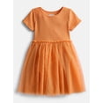 thumbnail image 1 of Wonder Nation Girls' Tutu Dress with Short Sleeves, Sizes 4-18 & Plus, 1 of 3