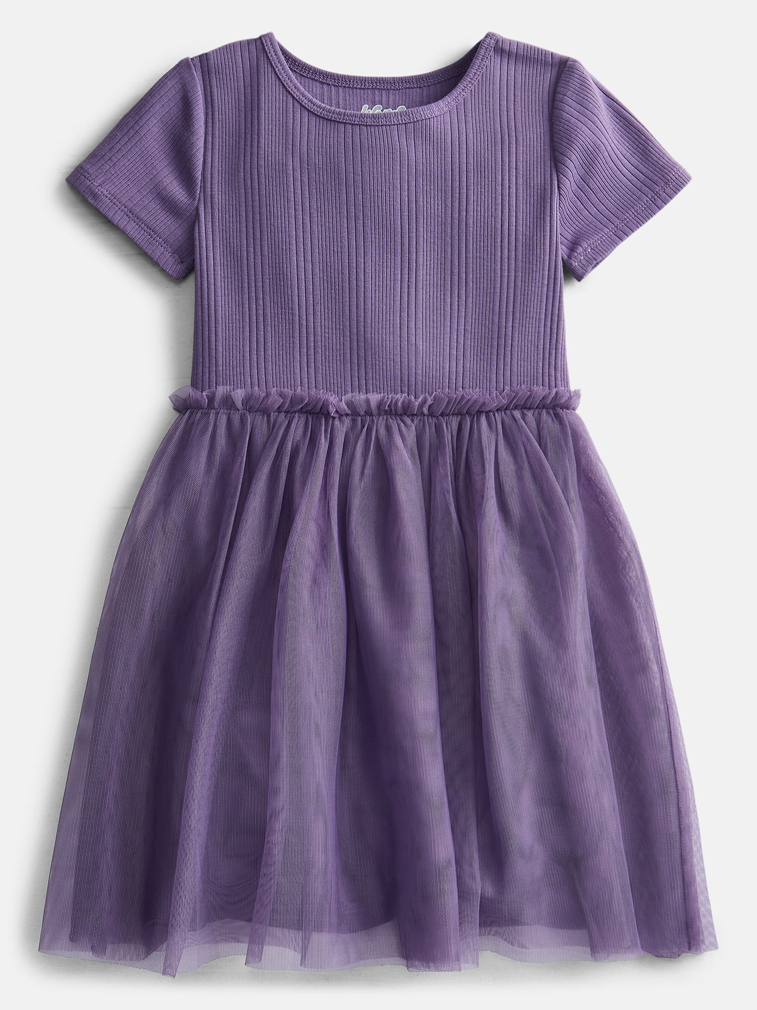 Wonder Nation Girls' Tutu Dress with Short Sleeves, Sizes 4-18 & Plus