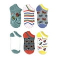 thumbnail image 1 of Wonder Nation Girls Spring Garden No Show Socks, 6-Pack, Sizes S-L, 1 of 4