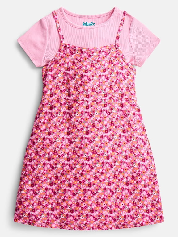 Girls' Cami Dress and Tee Set, 2-Piece, Sizes 4-18
