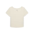 thumbnail image 1 of Wonder Nation Girls Square Neck Top with Short Sleeves, Sizes 4-18, 1 of 3