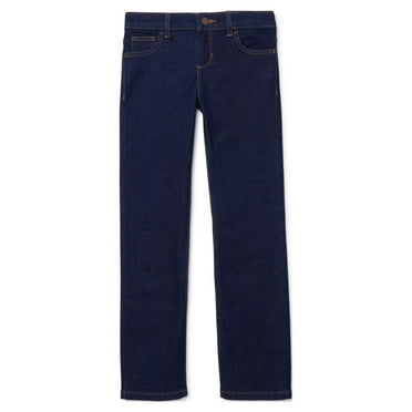 Wonder Nation Girl's Straight Leg Jeans, Sizes 4-18 & Plus