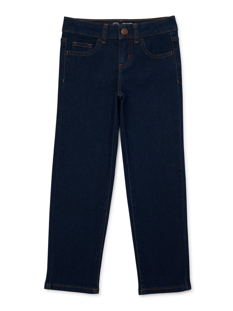 Wonder Nation Girl's Straight Leg Jeans, Sizes 4-18 & Plus