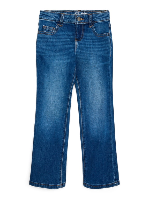Girl's Straight Leg Jeans, Sizes 5-18 & Plus