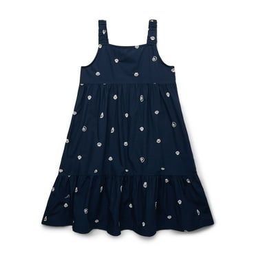 Wonder Nation Girls' Sundress with Cutout Back, Sizes 4-18 & Plus