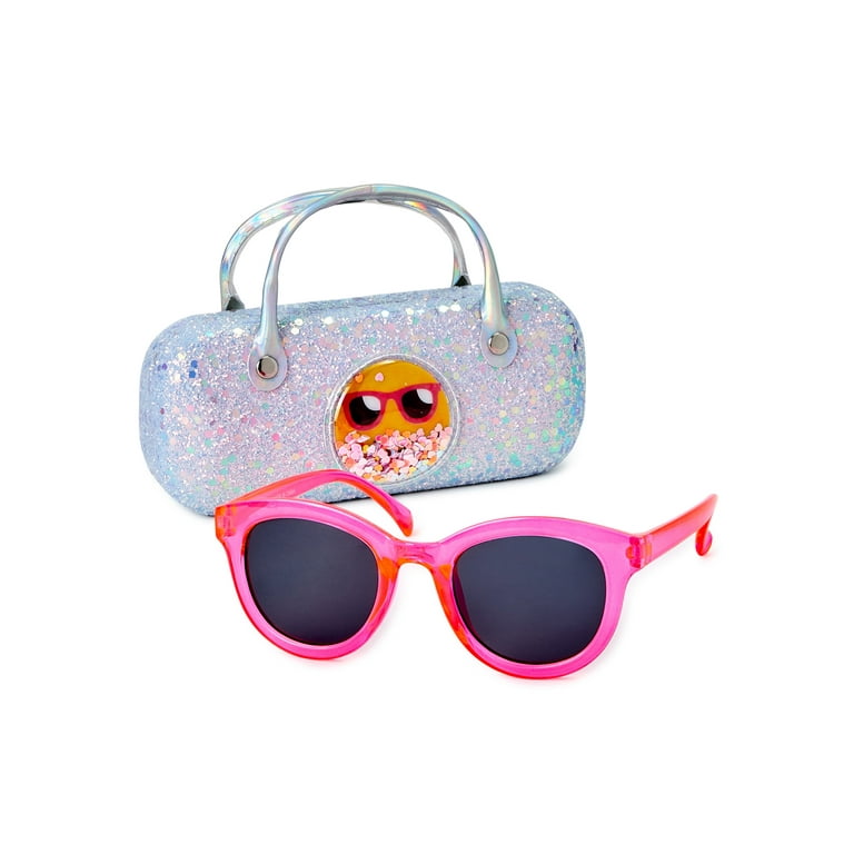 Wonder Nation Girls Sunglasses with Carrying Case 2 Piece