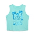 thumbnail image 1 of Wonder Nation Girls Sunshine Graphic Crew Neck Tank Top, Sizes 4-18 & Plus, 1 of 4