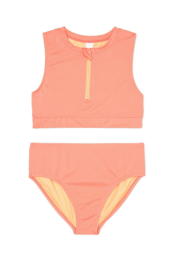 Girls Surf Bikini Swimsuit with UPF 50, 2-Piece, Sizes 4-18