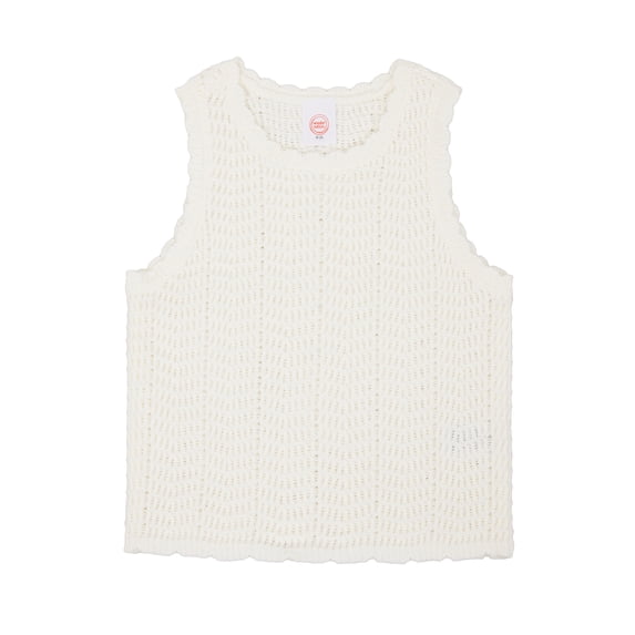Wonder Nation Girls Crochet Sweater Tank, Sizes 4-18 & Plus