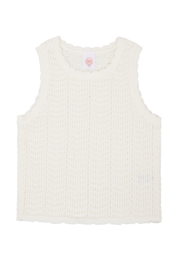 Girls Crochet Sweater Tank, Sizes 4-18 & Plus