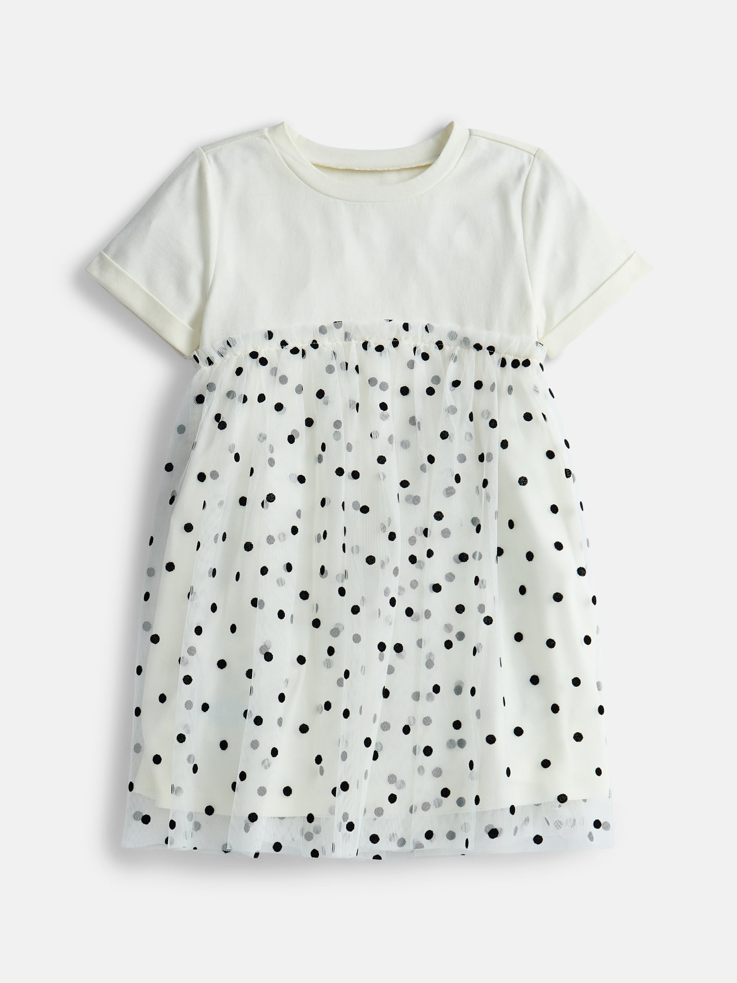 Wonder Nation Girls T-Shirt Tulle Dress, Sizes 4-18 & Plus