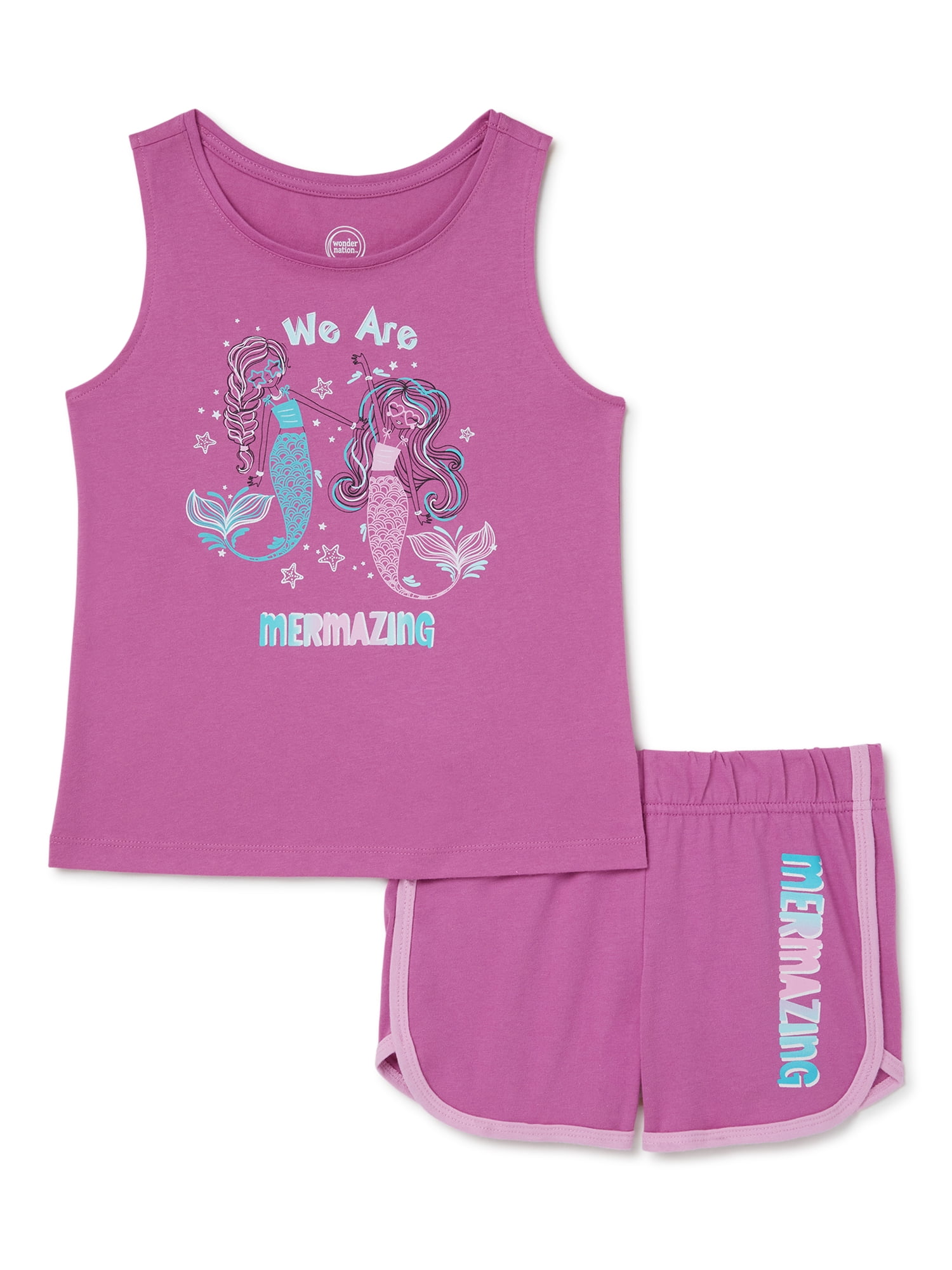 Ensemble Short Et Débardeur Wonder Nation Pour Fille - Taille 7-8 - Bon état